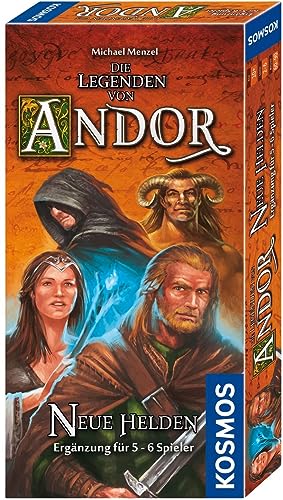 KOSMOS 692261 Die Legenden von Andor - Neue Helden Ergänzung für 5-6 Personen, mehr Vielfalt auch für 2-4 Spieler, ab 10 Jahren, Andor Erweiterung von KOSMOS