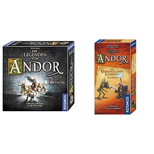 Kosmos 692803 - Die Legenden von Andor - Teil III Die letzte Hoffnung, Fantasy-Brettspiel ab 10 Jahre & Kosmos Die Legenden von Andor - Die verschollenen Legenden Alte Geister von Kosmos