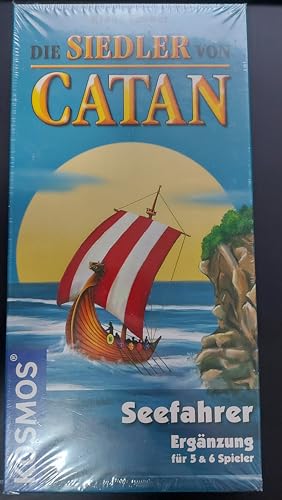 Kosmos 694517 - Catan - Seefahrer Ergänzung für 5-6 Spieler Strategiespiel, Ergänzung für 5-6 Spieler, Strategiespiel, Erweiterung Catan - Das Spiel, Brettspiel, Siedler von Catan von Kosmos