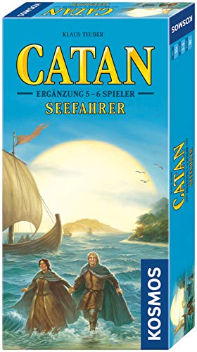 Kosmos 694517 - Catan - Seefahrer Ergänzung für 5-6 Spieler Strategiespiel, Ergänzung für 5-6 Spieler, Strategiespiel, Erweiterung Catan - Das Spiel, Brettspiel, Siedler von Catan von Kosmos