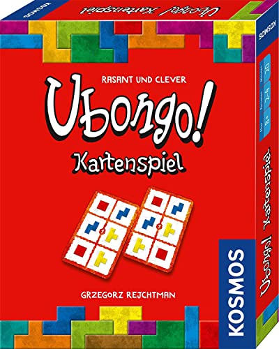 Kosmos 741754 Ubongo Kartenspiel, das beliebte Brettspiel als Kartenspiel, für 2 bis 4 Personen, ab 8 Jahre, fördert logisches Denken, Familienspiel, Gesellschaftsspiel, Reisespiel, Geschenk von Kosmos