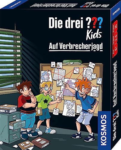 KOSMOS 741792 Die drei ??? Kids Auf Verbrecherjagd, Kartenspiel für 2-6 Spieler ab 8 Jahren, Detektiv Kinderspiel, Die drei Fragezeichen von Die drei