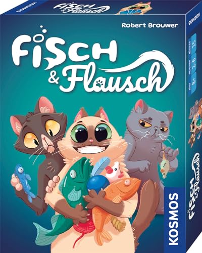 KOSMOS 741846 Kartenspiel Fisch & Flausch, witziges Bietspiel für die ganze Familie, Brettspiel für 2-6 Personen ab 8 Jahre, Gesellschaftsspiel von KOSMOS