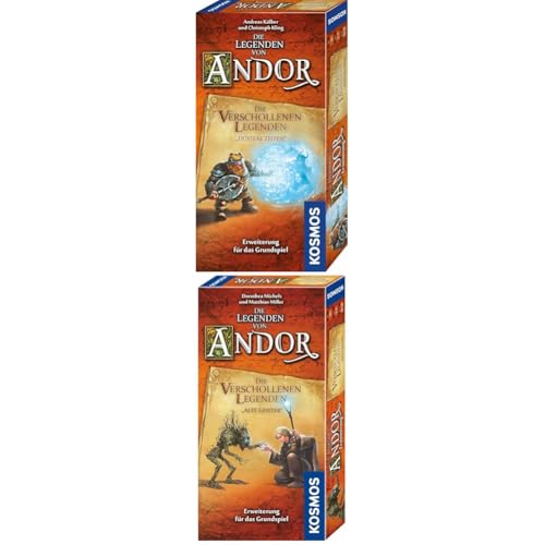 Kosmos Andor Erweiterungsset: Bundle aus Andor - Die verschollenen Legenden Alte Geister + Düstere Geister, Erweiterung für das Grundspiel Die Legenden von Andor, ab 10 Jahren, Fantasy-Brettspiel von Kosmos