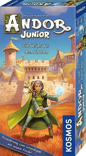 Kosmos 683085 Andor Junior Erweiterung - Die Gefahr aus dem Schatten Spiel, nur spielbar Andor Junior, Kinderspiel für 2-4 Kinder ab 7 Jahren, Familienspiel von Kosmos