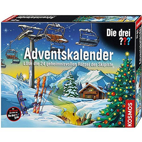 Kosmos Die DREI ??? Kids 631154 - Adventskalender 2016 - Löse die 24 geheimnisvollen Rätsel auf der Skipiste von KOSMOS Die drei ??? / Die drei ??? Kids / Die drei !!!