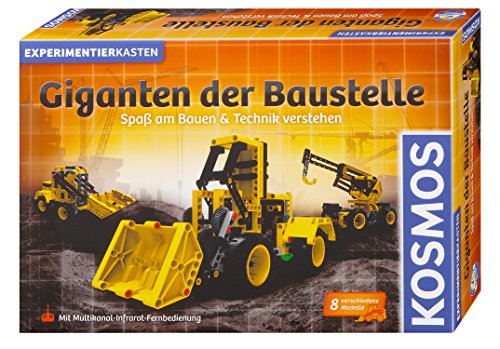 Kosmos 628161 Giganten der Baustelle, Spaß am Bauen und Technik verstehen, Baufahrzeuge bauen, mit Infrarot-Fernsteuerung, Grundlagen der Mechanik verstehen, Experimentierkasten von Kosmos