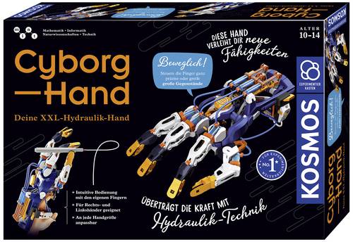 Kosmos Greifer Satz Roboterarm Cyborg-Hand Bausatz, Spiel-Roboter 620844 von Kosmos