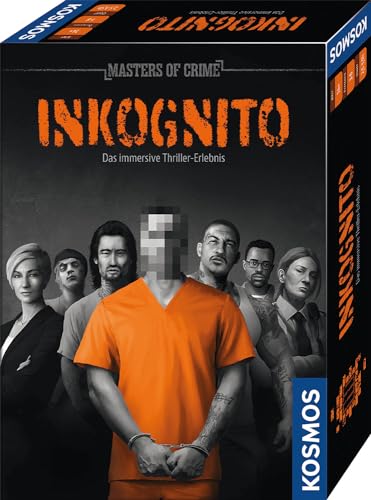 KOSMOS 683832 Masters of Crime - Inkognito, Immersives Thriller-Erlebnis, Krimi Spiel für 1-6 Spielerinnen und Spieler ab 14 Jahren, Escape Game für Erwachsene, Rätselspiel Detektiv von Kosmos