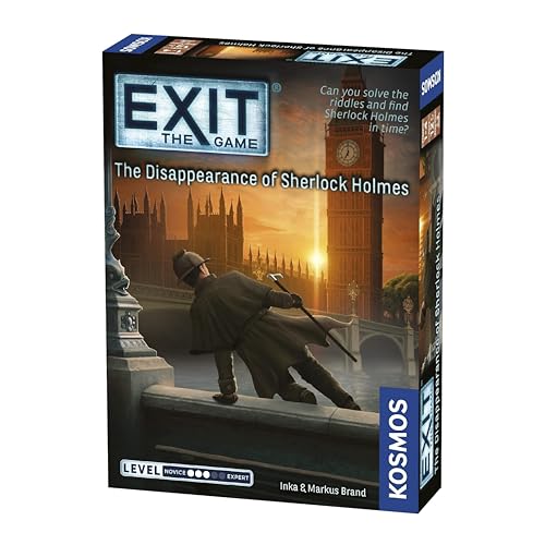 Thames & Kosmos EXIT Das Verschwinden von Sherlock Holmes Escape Room Kartenspiel Familienspiele für Spieleabend Partyspiele für Erwachsene und Kinder für 1 bis 4 Spieler ab 12 Jahren von Thames & Kosmos