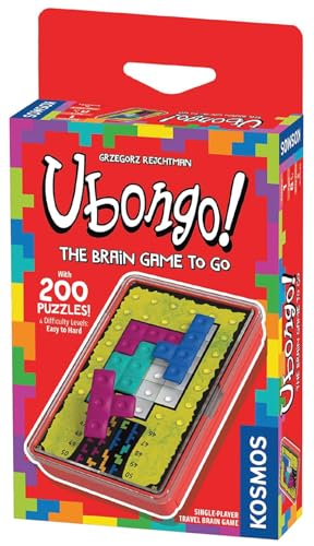 Thames & Kosmos - Ubongo! Brain to Go - Level: Anfänger - Einzigartiges Puzzlespiel - 1 Spieler - Strategie-Brettspiele für Erwachsene & Kinder, ab 8 Jahren, 696187 von Thames & Kosmos