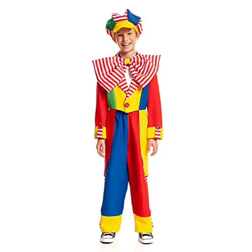 Kostümplanet Clown-Kostüm Kinder Jungen Clowns Kinderkostüm Clown Karneval (140) von Kostümplanet