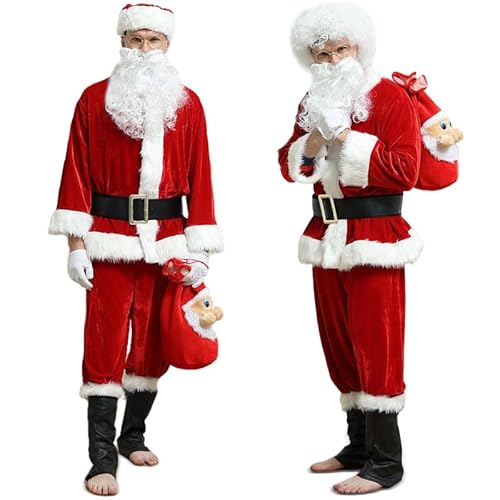 Kouric Weihnachtsmann Kostüm,Santa Claus Costume Nikolauskostüm Weihnachtsmann 2XL von Kouric