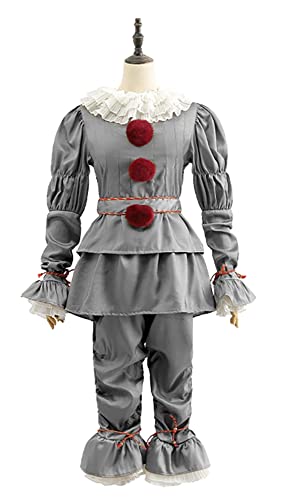 Kousitei IT Clown-Kostüm Halloween Cosplay Kostüm für Kinder und Erwachsene von Kousitei