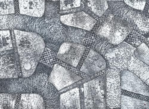 Kraken Wargames Winter Cobblestone City 44"x60" von Kraken Wargames