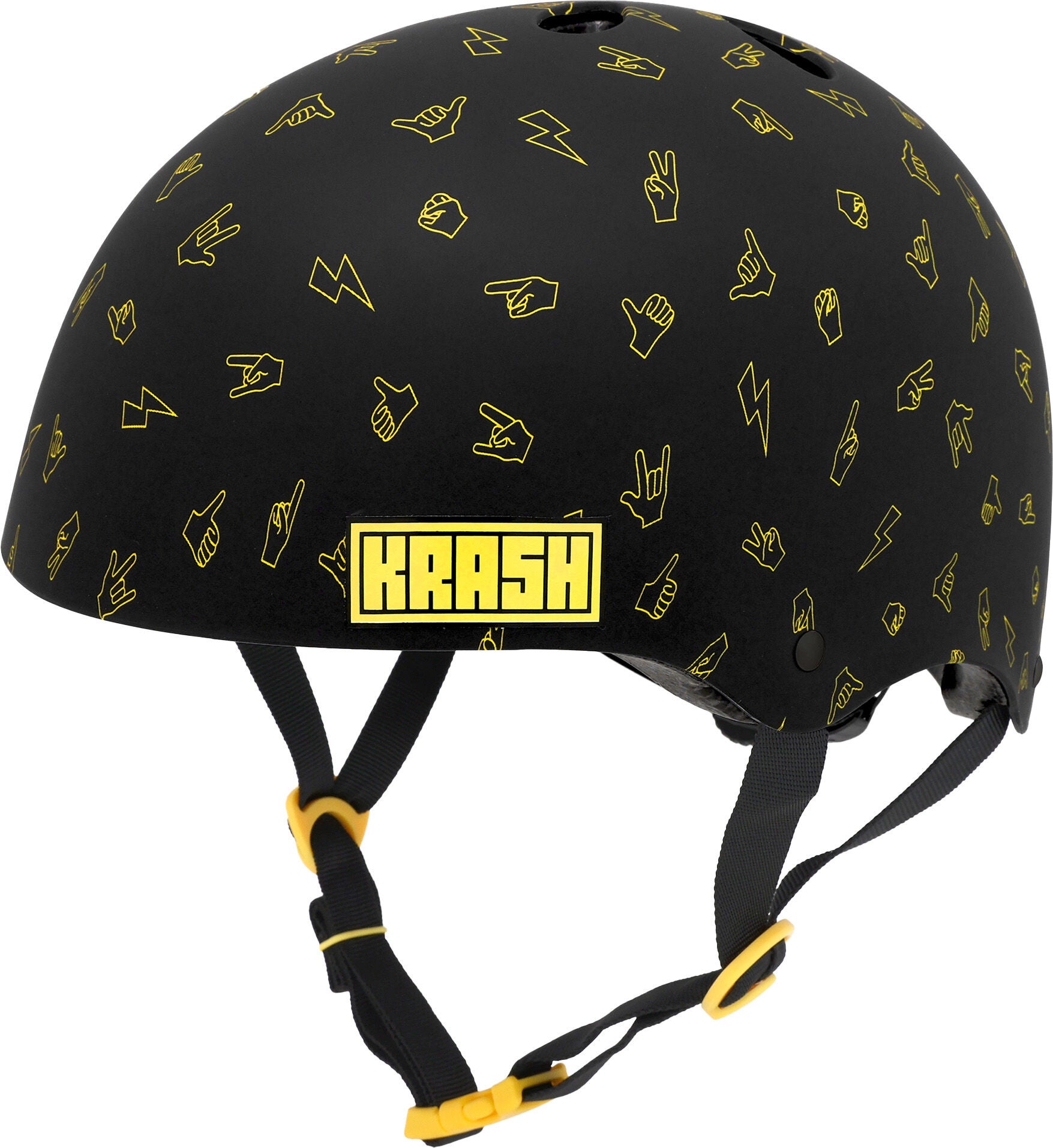 Krash Mips ABS FS Helm, Black Hands, M von Krash