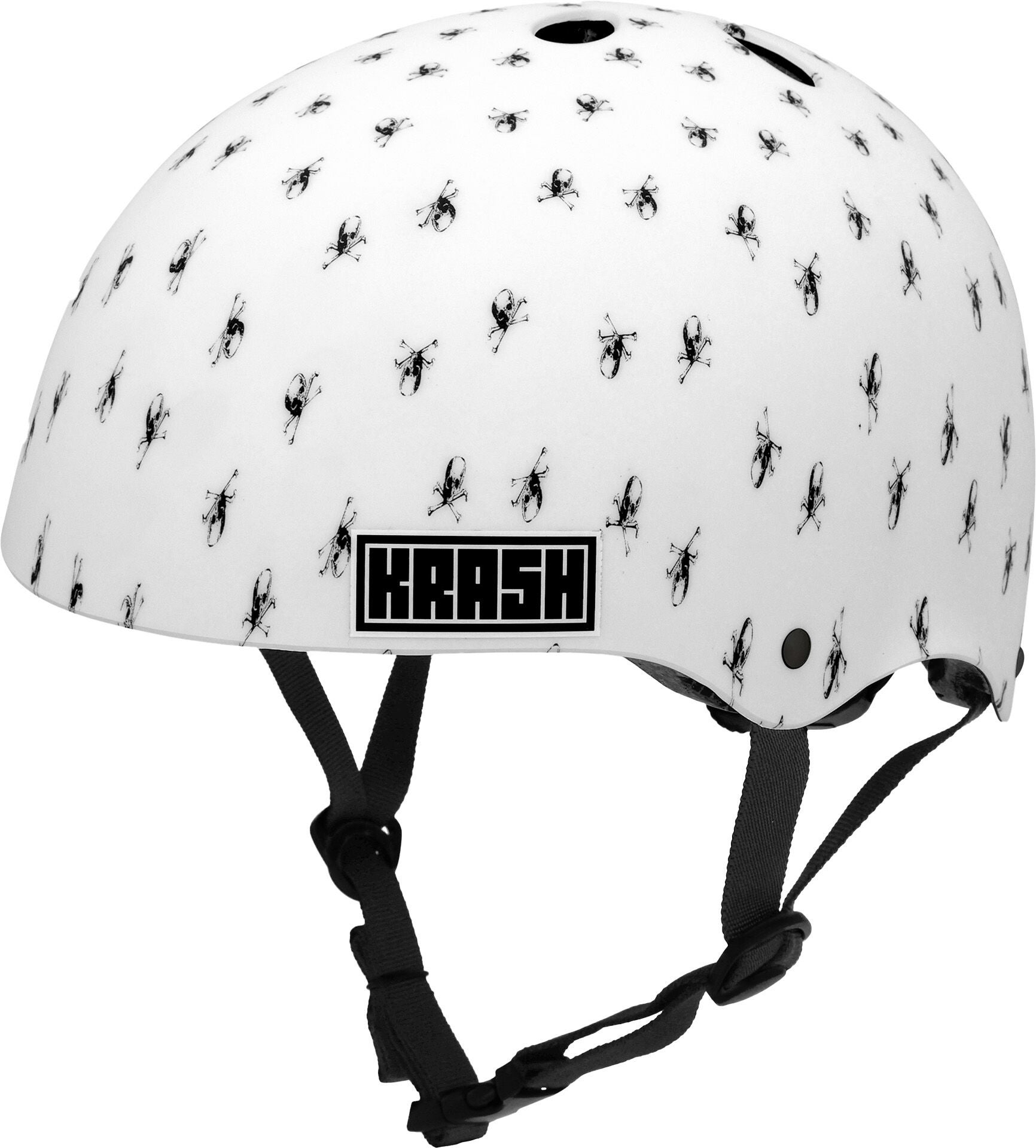 Krash Mips ABS FS Helm, White Skully, M von Krash