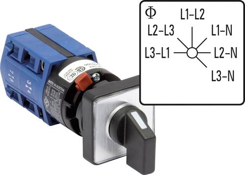 Kraus & Naimer CG4.A025.FS2.F795 Voltmeter Umschalter 10A Grau, Schwarz 1St. von Kraus & Naimer