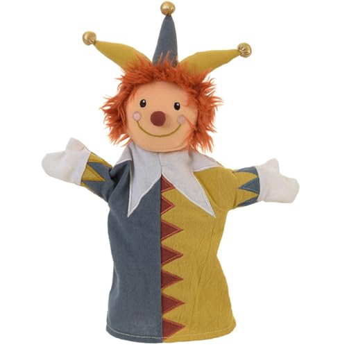 Handpuppe Plüschpuppe aus Stoff Handpuppen 29 cm in dezenten Erdtönen für Kinder für Puppen- und Kasperletheater Spielzeug (Kasperle Jasper) von Krause & Sohn