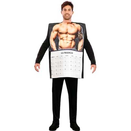 Krause & Sohn Kalender Kostüm März Wandkalender Männer Tattoo Edition Spaßkostüm für Herren Gr. M/L Spaßkostüm JGA FAsching Karneval Mottoparty von Krause & Sohn