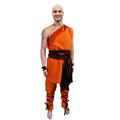 Krause & Sohn Kostüm Shaolin Kämpfer Gr. XL orange Mönch Kloster China Buddhist Fasching von Krause & Sohn