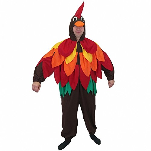 Krause & Sohn Kostüm bunter Vogel Boby Gr. XL Overall Hahn Fasching Karneval Papagei von Krause & Sohn