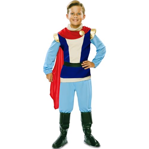 Krause & Sohn Prinzen Kostüm Blauer Prinz Karl für Kinder 5-9 Jahre blau Märchen König Fasching Karneval Mittelalter Kindergeburtstag (5-6 Jahre) von Krause & Sohn