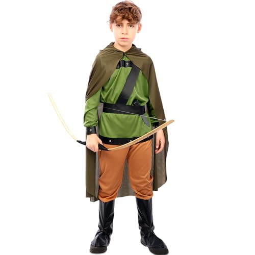 Krause & Sohn Robin Hood Kostüm Jäger des Waldes für Kinder 5-12 Jahre grün Märchen Fasching Karneval (5-6 Jahre) von Krause & Sohn