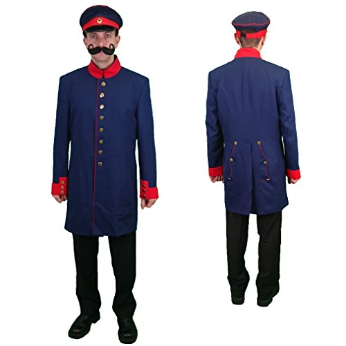 Krause & Sohn Uniformjacke Preußen dunkelblau Gr. 52 Kurzmantel Militär Historische Uniform (52) von Krause & Sohn