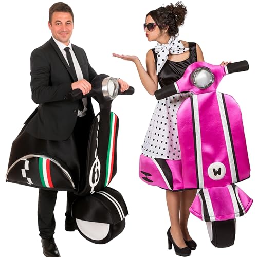 Vespa Kostüm Ciao Bella Scooter Roller Paarkostüm für Erwachsene Fahrzeuge Fasching Karneval JGA Paarkostüm Gruppenkostüm Vespa Kostüm Ciao Bella Scooter Roller Paarkostüm für Erwachsene Fahrzeuge Fasching Karneval JGA Paarkostüm Gruppenkostüm von Krause & Sohn