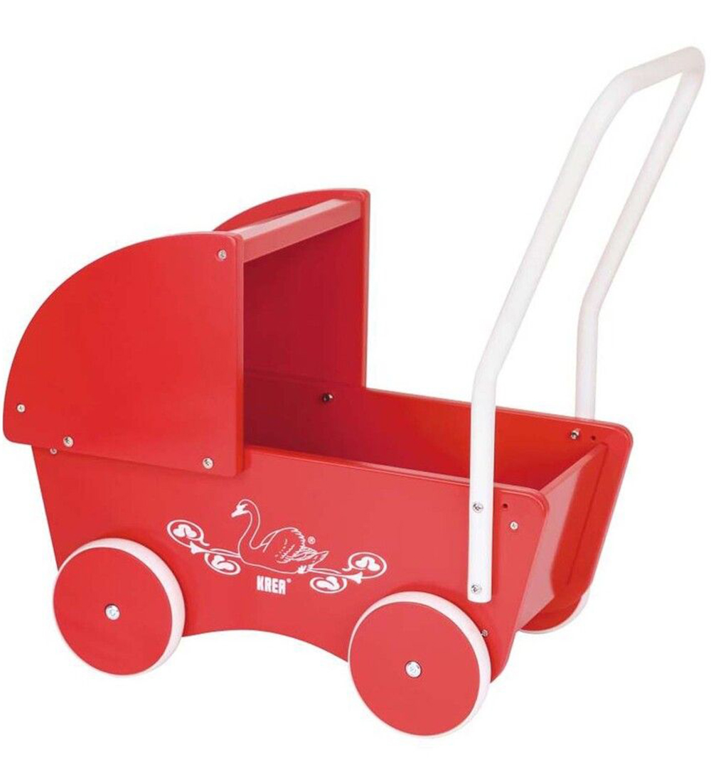 Krea Puppenwagen - Holz - Rot - Krea - One Size - Puppenwagen Krea Puppenwagen - Holz - Rot - Krea - One Size - Puppenwagen von Krea