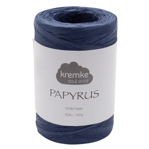 Kremke Soul Wool Papyrus 22 Marineblau von Kremke Soul Wool