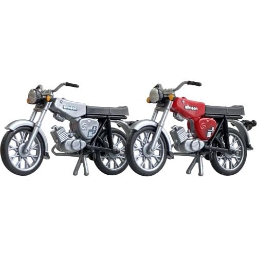 55043110 Komplettmodelle 2X Simson S51 (Silber und dunkelrot) von Kres