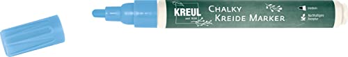 KREUL 22715 - Chalky Kreidemarker Medium, Nordic Blue, mit formstabiler Rundspitze ca. 2 - 3 mm, matte, non - permanente Flüssigkreide, zum Zeichnen auf Tafeln, Memoboards oder Glasoberflächen KREUL 22715 - Chalky Kreidemarker Medium, Nordic Blue, mit formstabiler Rundspitze ca. 2 - 3 mm, matte, non - permanente Flüssigkreide, zum Zeichnen auf Tafeln, Memoboards oder Glasoberflächen von Kreul