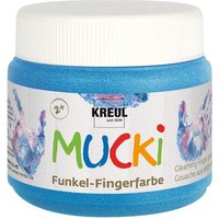 KREUL Fingerfarbe MUCKi Funkel diamantblau 150ml Dose von Kreul