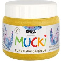 KREUL Fingerfarbe MUCKi Funkel goldschatz 150ml Dose von Kreul