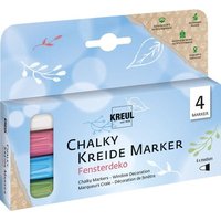 KREUL Kreidemarker Chalky Fensterdeko medium 4 Stück Kartonetui von Kreul