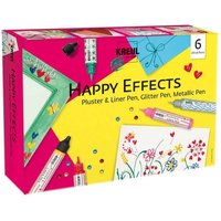 KREUL Verzier und Effektfarben Set Happy Effects 6x29ml von Kreul