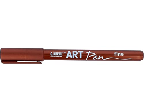 KREUL 47954 - Art Pen fine, kupfer, Strichstärke 1 - 2 mm, für Beschriftungen und Verzierungen von Geschenken, Karten, Einladungen, Tischkarten und vieles mehr von Kreul