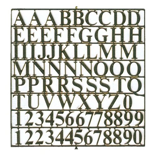 Buchstabensatz 6 mm Messing von Krick Modelltechnik