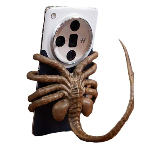 Krilucly Alien Handyhalter, Gruselige Kreaturen Skulptur Handy, Gruselige Kreatur-Handyhalter, Handy-Desktop-Halterung, Einzigartiger Gothic-Design-Stil, Absolut Auffällig von Krilucly