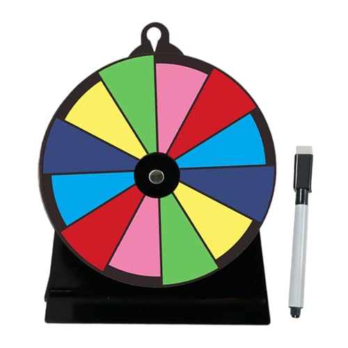 Krmoau Glücksrad Für Preise - Spiel Drehscheibe Mit Ständer In Bunten Farben | Wiederverwendbares Glücksrad Für Partys Supermärkte Auftritte Handelsmessen Spendensammlung Gewerbe Krmoau Glücksrad Für Preise - Spiel Drehscheibe Mit Ständer In Bunten Farben | Wiederverwendbares Glücksrad Für Partys Supermärkte Auftritte Handelsmessen Spendensammlung Gewerbe von Krmoau