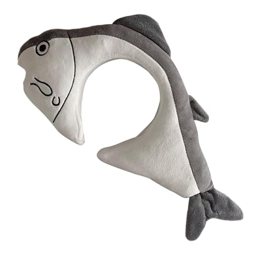 Krmoau Kostüm Stirnbänder,Fisch Stirnband - Plüsch-Marine-Tier-Stirnband | Lustiges Halloween-Haarband, Plüsch-Fisch-Stirnband für Halloween-Kostümpartys von Krmoau