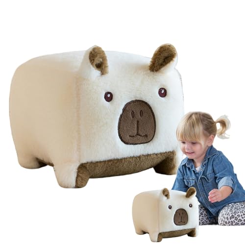 Krmoau Stofftier - Capybara Schmusedecke Mit Kissenfunktion,Cartoon Kuscheltier Für Sammler, Erwachsene, Kinder, Jugendliche Und Familien Krmoau Stofftier - Capybara Schmusedecke Mit Kissenfunktion,Cartoon Kuscheltier Für Sammler, Erwachsene, Kinder, Jugendliche Und Familien von Krmoau