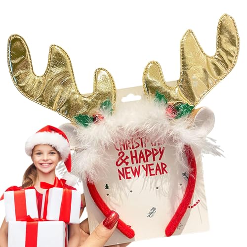 Krmoau Süße Weihnachts-Stirnbänder für Mädchen, süße Weihnachts-Kopfbedeckungen,Süße Kostüm-Kopfbedeckung | Children's Place Photo Prop Booth Stirnbänder Mädchen für Weihnachtsfeierzubehör von Krmoau