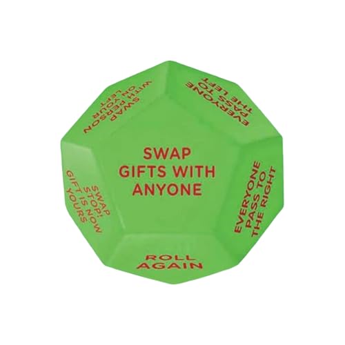Weihnachtsmann-Geschenketauschwürfel, 3 X 3 Zoll Geschenkaustausch-Familienspiel, Geschenketauschwürfelspiel Für Feiertage Erwachsene Jugendliche Kinder Team Familienfeiern Weihnachtsmann-Geschenketauschwürfel, 3 X 3 Zoll Geschenkaustausch-Familienspiel, Geschenketauschwürfelspiel Für Feiertage Erwachsene Jugendliche Kinder Team Familienfeiern von Krmoau