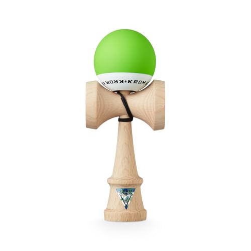 KROM - Kendama POP Lindgrün - Hohe Holzqualität - Für Anfänger und Profis - Pack : Ersatzschnur + Stickers von KROM