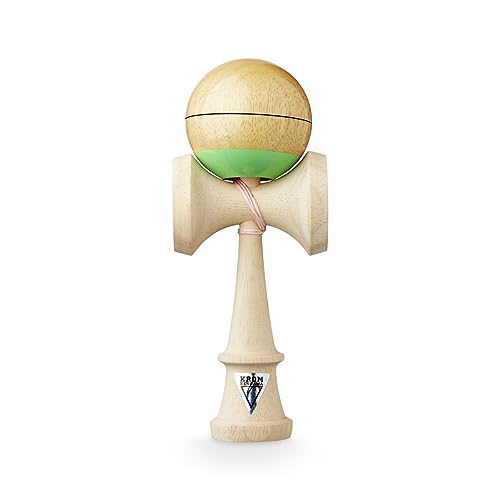 KROM Kendama Nihon ICHI - aus Holz für Anfänger und fortgeschrittene Spieler - Nihon ICHI - Geschicklichkeitsspiel für drinnen und draußen - Holzspielzeug mit Schnur und Kugel von KROM