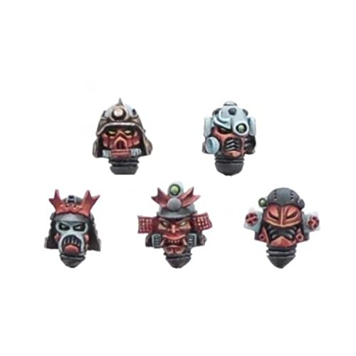 Kromlech - Cyber Samurai Heads x10 von Kromlech