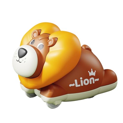 Krujecnt Autospielzeug für Kinder, Tierspielzeugauto, Cartoon Animal Race Car, Tragbare Kinder Reiseaktivitäten, frühes Lernen für, Mädchen, Mädchen von Krujecnt